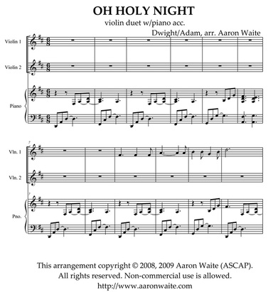 O Holy Night, Beautiful Christmas Carol, All Verses, Solo & Piano w/  Lyrics
